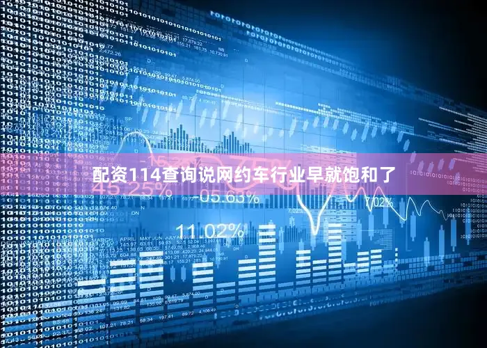 配资114查询说网约车行业早就饱和了